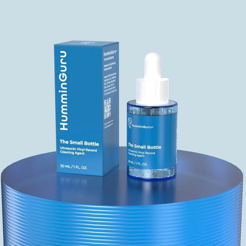 HumminGuru The Small Bottle Ultrasonic Vinyl Record Cleaning Agent, Highly Improves Ultrasonic Record Cleaning Machine Effectiveness and Drying Time, Anti-Static LP Cleaning Solution Without Alcohol - Image 2